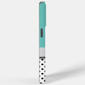 Trendy dames monogram polka dot patroon Case-Mate iPhone case (Achterkant / Rechts)