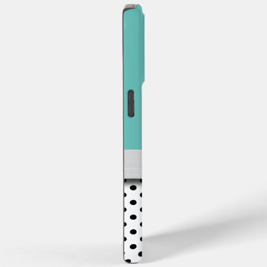 Trendy dames monogram polka dot patroon Case-Mate iPhone case (Achterkant / Rechts)