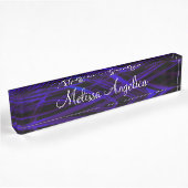 Trendy Dames Monogram Space Desk Naam Bord Naambordje
