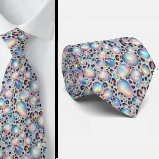 Trendy Damesstropdas | Opal Luipaardprint Herenstr Stropdas