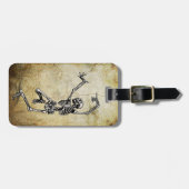 Trendy Dancing Skeleton Bagagelabel (Voorkant horizontaal)