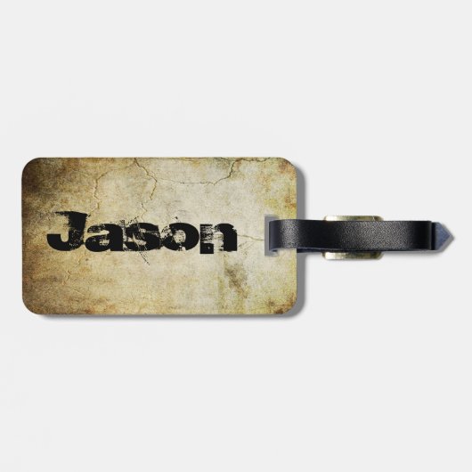 Trendy Dancing Skeleton Bagagelabel (Achterkant horizontaal)