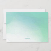 Trendy dank u het blauw van de Kaart van de Foto (Achterkant)