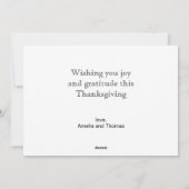  trendy dankbaar & dankbaar druivenoogst feestdagenkaart (Achterkant)