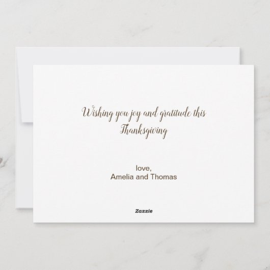  trendy dankbaar en dankbaar herfstfruit feestdagenkaart (Achterkant)