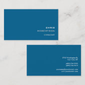 Trendy Dark Blue Attractive Visitekaartje (Voorkant / Achterkant)