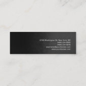 Trendy Dark Gray Pink Makeup Modern Professional Mini Visitekaartje (Achterkant)