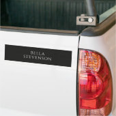 Trendy Dark Grey Plain Simple Minimalist Stylish Bumpersticker (Op Truck)