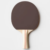 Trendy Dark Mocha Brown Custom Ping Pong Paddle Tafeltennisbatje (Achterkant)