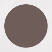 Trendy Dark Mocha Brown - Label (Design 2)