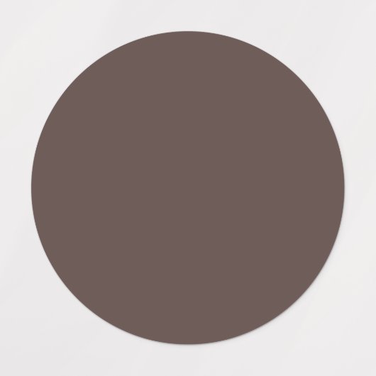 Trendy Dark Mocha Brown - Label (Design 2)