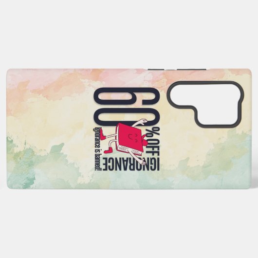 Trendy Dark Paper Texture Whimsical Book Samsung Galaxy Hoesje (Achterkant horizontaal)