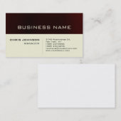 Trendy Dark Red Beige Charm Manager Visitekaartje (Voorkant / Achterkant)