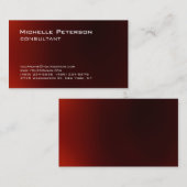 Trendy Dark Red, uniek, modern Visitekaartje (Voorkant / Achterkant)