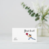 Trendy decorative visitekaartje (Staand voorkant)