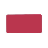 Trendy Deep Raspberry Red - Adresetiketten Etiket (Voorkant)