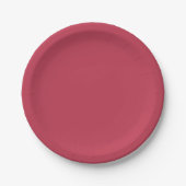 Trendy Deep Raspberry Red - Paper Plates Papieren Bordje (Voorkant)