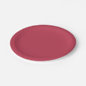 Trendy Deep Raspberry Red - Paper Plates Papieren Bordje (Gekanteld)