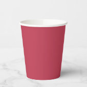 Trendy Deep Raspberry Red - Papieren bekers (Links)