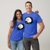 Trendy Deep Royal Blue Modern Elegant Eagle Head T-shirt (Unisex)