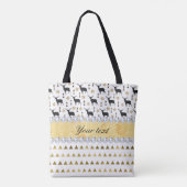Trendy Deer Triangles Pattern and Diamonds Tote Bag (Achterkant)