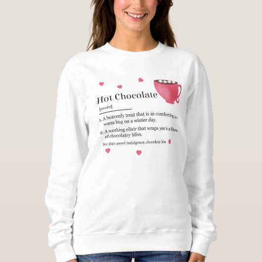 Trendy Definitie van Warme Chocolade Trui (Voorkant)