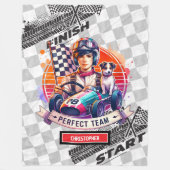 Trendy Deken Formule 1 Racing Verjaardag Jongen (Voorkant)