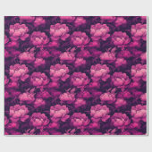 Trendy Delicate Peonies Wrapping Paper Cadeaupapier (Vlak)