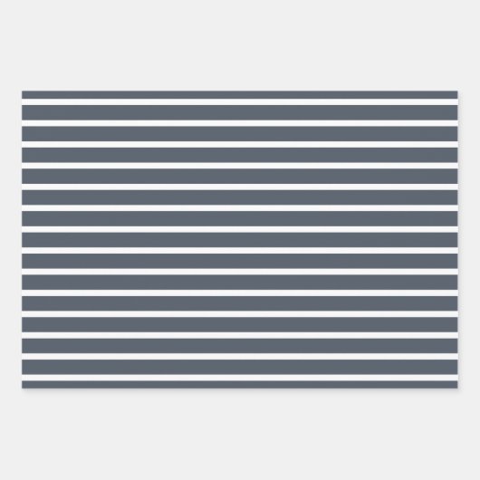 Trendy Denim Blue Photo Collage 21st Birthday Inpakpapier Vel (Voorkant 2)