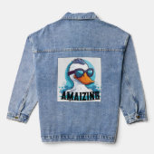 Trendy denim jas denim jacket (Achterkant)