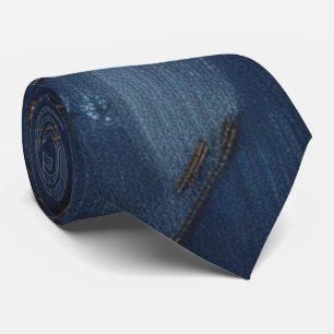 Trendy Denim Style Stropdas