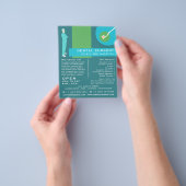 Trendy Dentist Design, Dentistry, Dentist Advert Flyer (Hand)