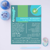 Trendy Dentist Design, Dentistry, Dentist Advert Flyer (Enkel)