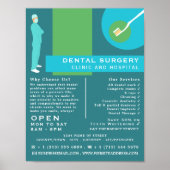 Trendy Dentist Design, Dentistry, Dentist Advert Poster (Voorkant)