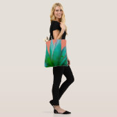 Trendy Desert Succulent Green Agave Tote Bag (Op model)