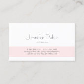 Trendy Design Elegant Monogram Clean Plain Luxe Visitekaartje (Voorkant)