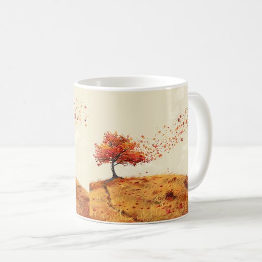 Trendy Design in het najaar Koffiemok (Voorkant rechts)