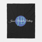 Trendy Design Personaliseer de naam en het monogra Fleece Deken (Voorkant)