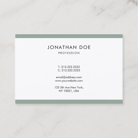 Trendy Design Professional Smart Luxer Visitekaartje (Achterkant)