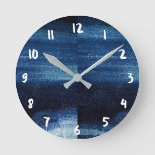 Trendy design wall clock ronde klok