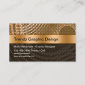 Trendy Designer Business Cards Online Sjabloon Visitekaartje (Voorkant)