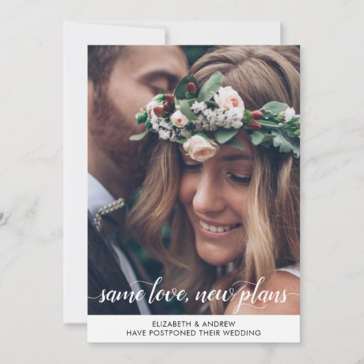 Trendy Dezelfde Liefde Nieuwe Plannen Wijziging Da Aankondiging (Voorkant)