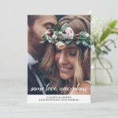 Trendy Dezelfde Liefde Nieuwe Plannen Wijziging Da Aankondiging (Staand voorkant)
