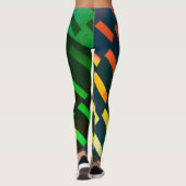 Trendy diagonaal - geometrisch leggings (Achterkant)