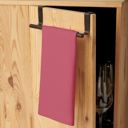 Trendy Diepe Frambozenrood - Keukenhanddoek (Derde Gevouwen)