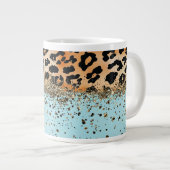 Trendy Dierenprint Ontwerp Grote Koffiekop (Voorkant rechts)