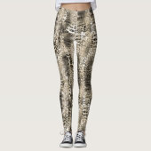 Trendy Dierenprint Snakeskin patroon Leggings (Voorkant)