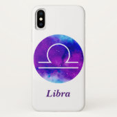 Trendy dierenriem Weegschaal Paarse nevel Case-Mate iPhone Case (Achterkant)