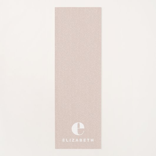 Trendy dierlijke printroze op maat gemaakt yogamat (Voorkant)