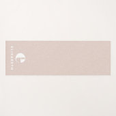 Trendy dierlijke printroze op maat gemaakt yogamat (Voorkant (horizontaal))